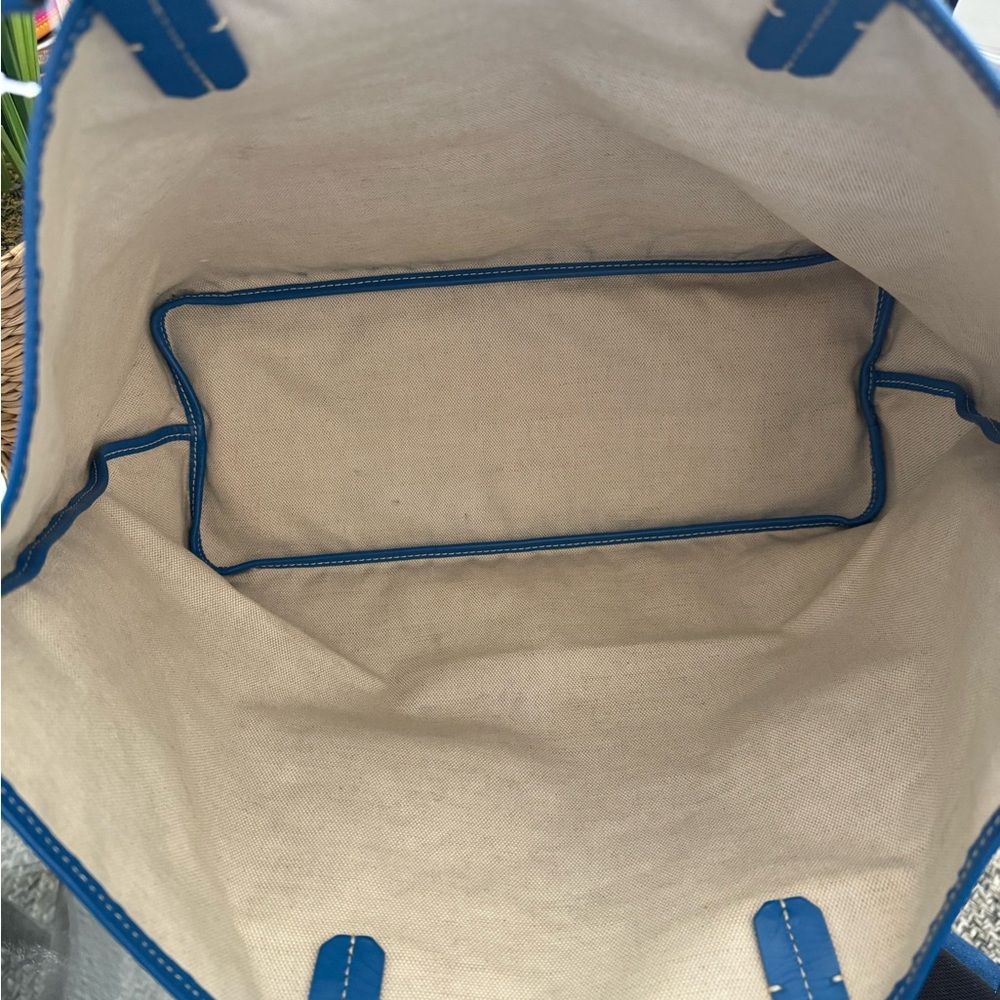Goyard Blue Monogram Tote - Picture 7 of 16
